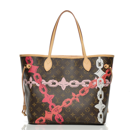 Louis Vuitton Monogram Bay Neverfull MM Rose Ballerine Poppy 3 of 8