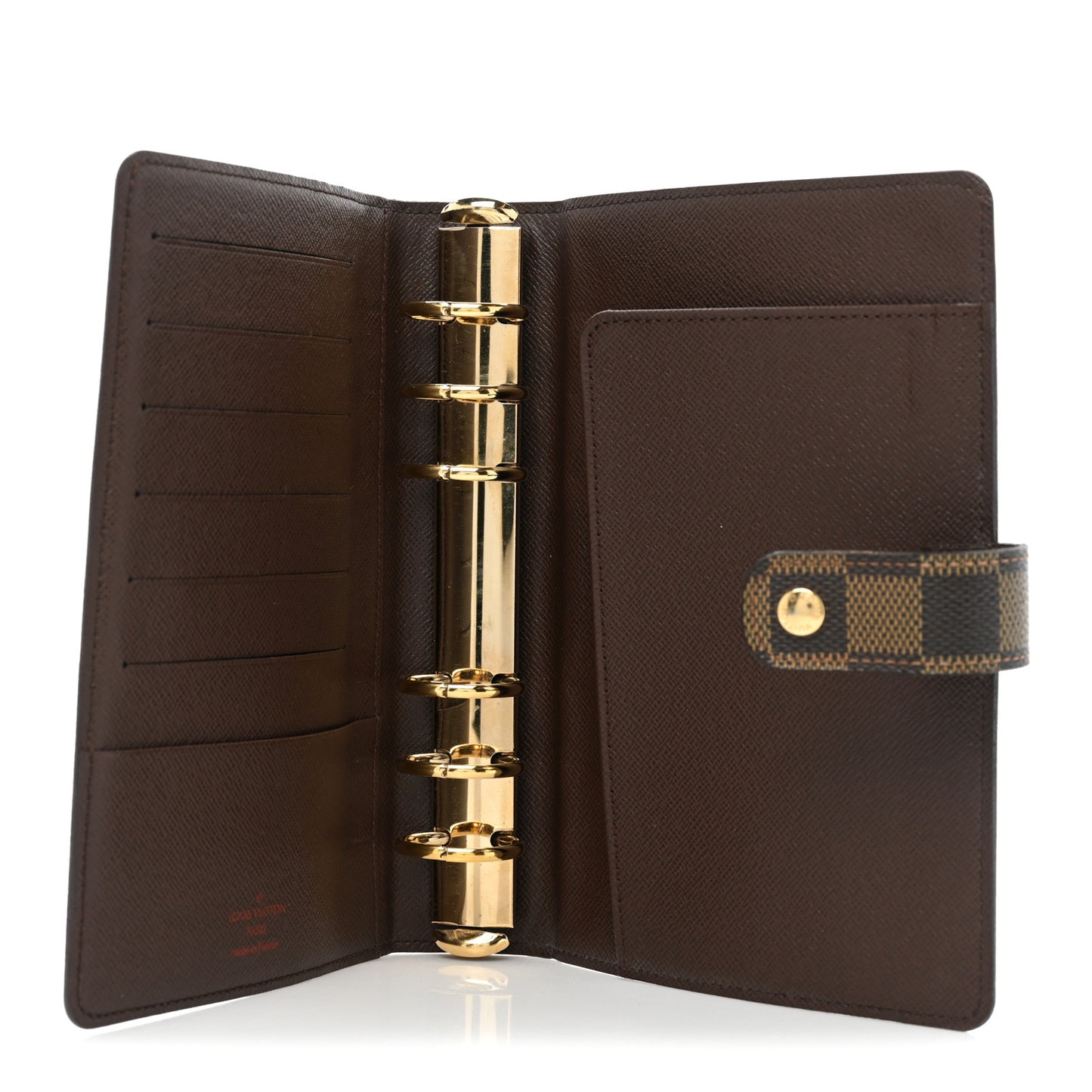 Damier Ebene Medium Ring Agenda Cover