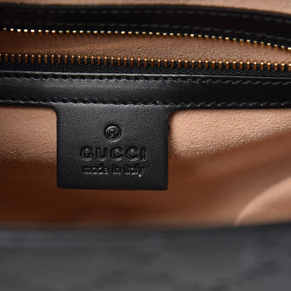 Gucci Guccissima Signature Small Padlock Top Handle Bag Black 8 of 9