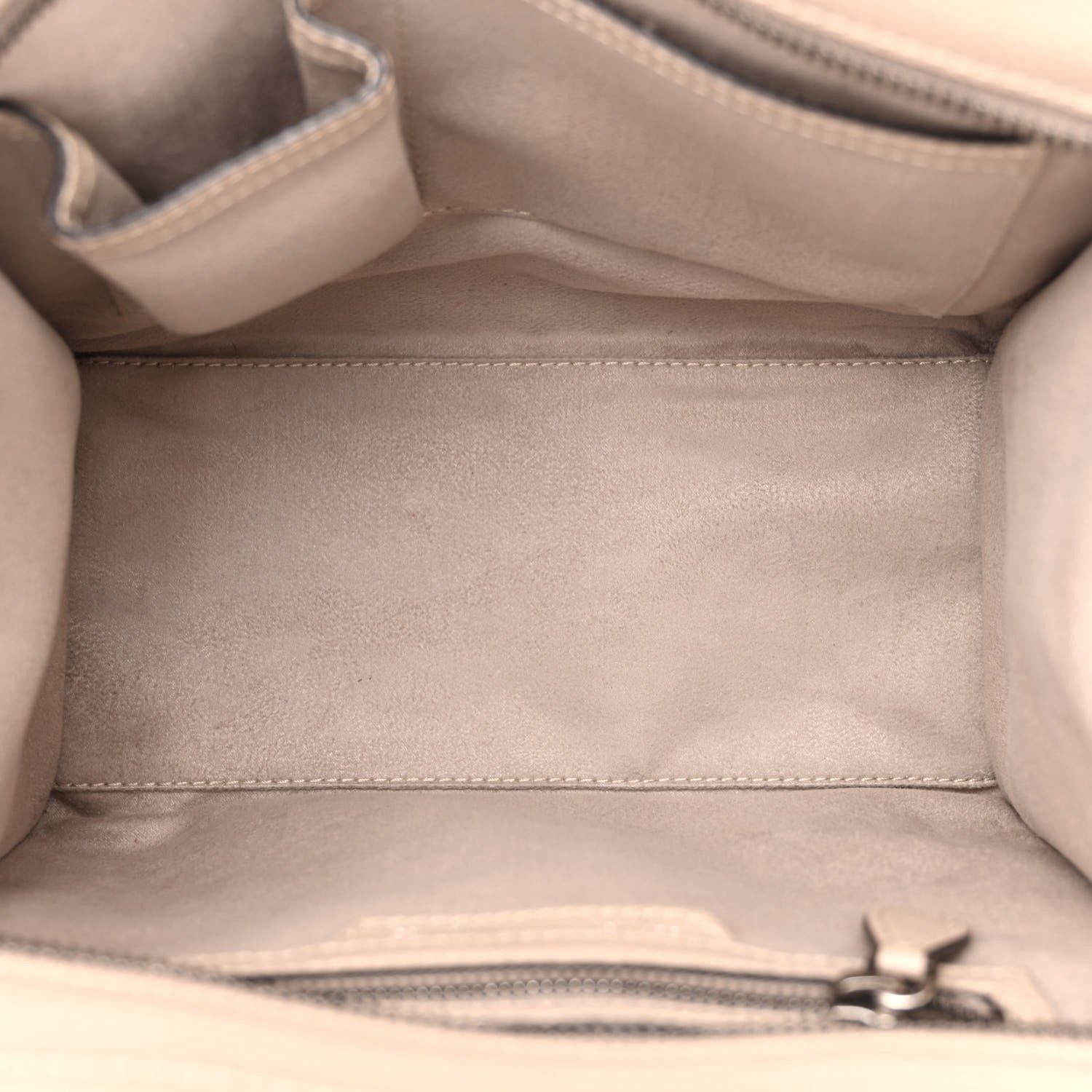 Celine Drummed Calfskin Micro Luggage Dune 5 of 14