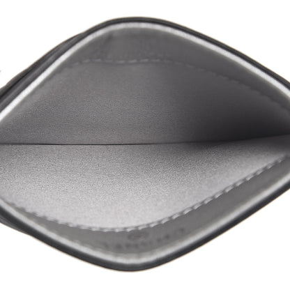 Chanel Lambskin Camellia Embossed Card Holder Black 5 of 9