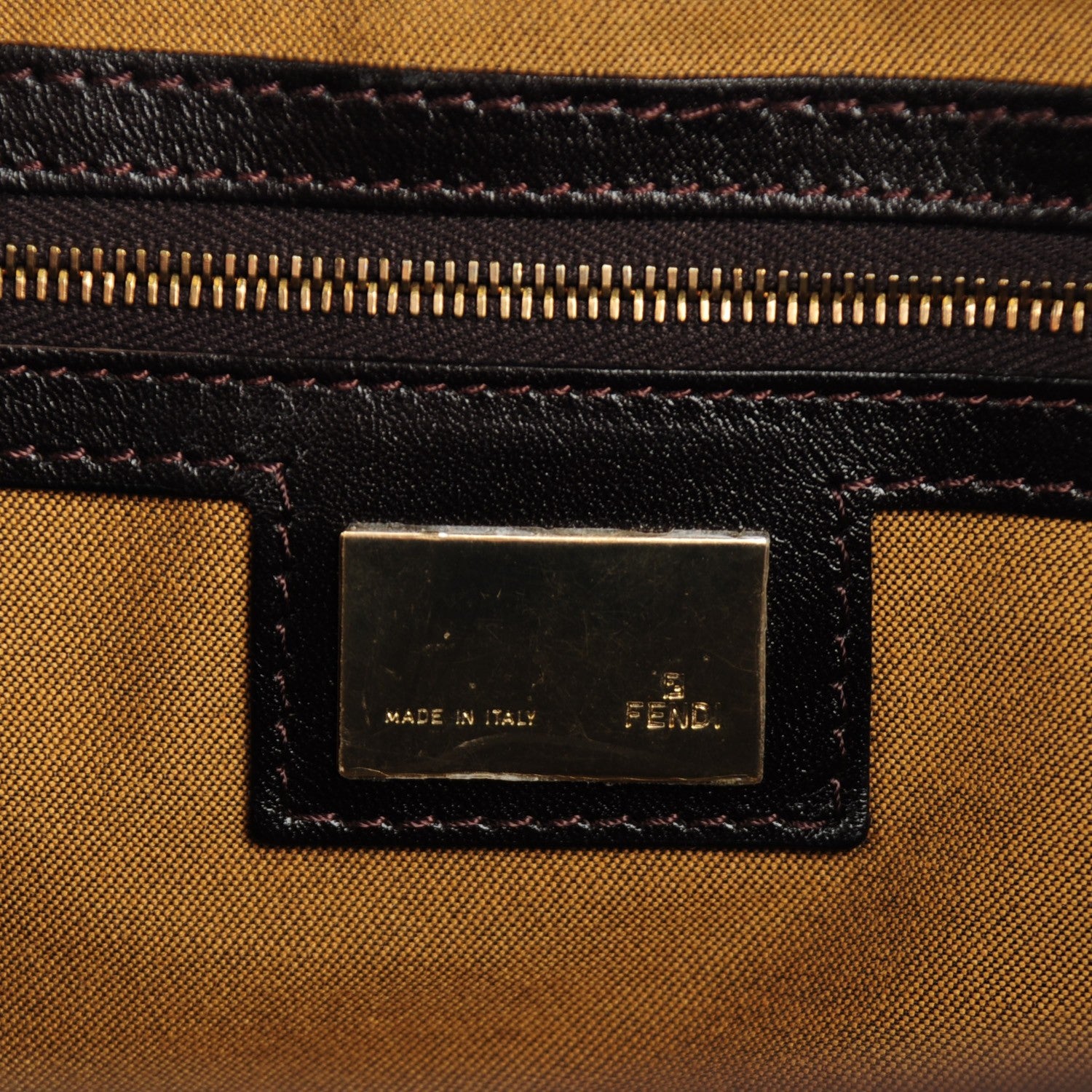 Fendi Zucca Large Chef Shopper Tote Tobacco 6 of 8