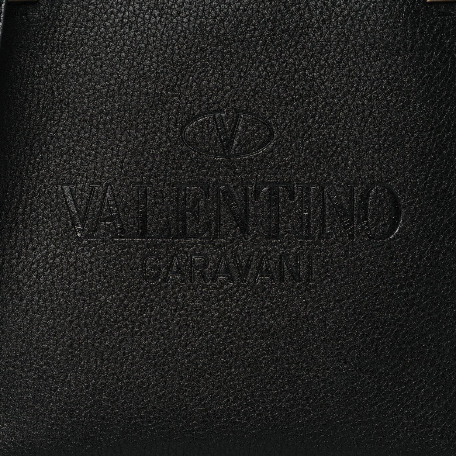 Valentino Garavani Pebbled Calfskin Roman Stud Logo Crossbody Pouch Black 7 of 9