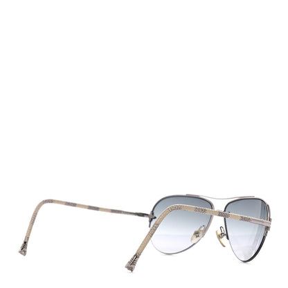 Louis Vuitton Damier Azur Petite Viola Pilote Aviator Sunglasses Z0570U 4 of 10