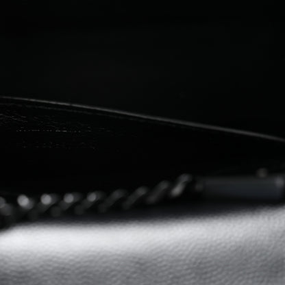 Saint Laurent Grain De Poudre Small Classic Monogram Monochrome Kate Satchel Black 7 of 12