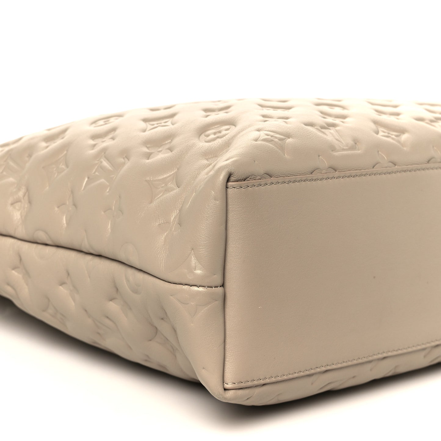 Lambskin Embossed Monogram Coussin Hobo MM Galet