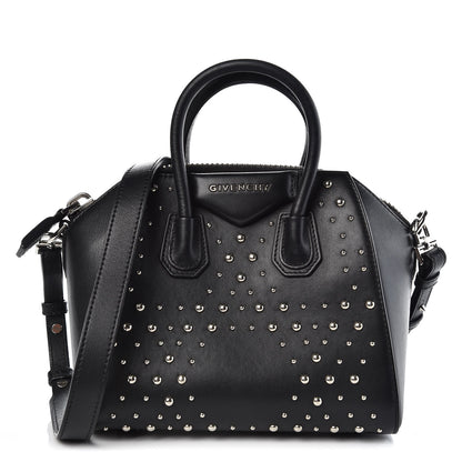 Givenchy Smooth Calfskin Mini Studded Antigona Black 1 of 7