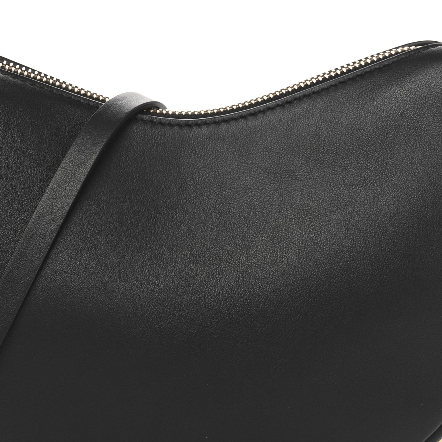 Vitello Grace Matte Mini Fendigraphy Hobo Bag Black