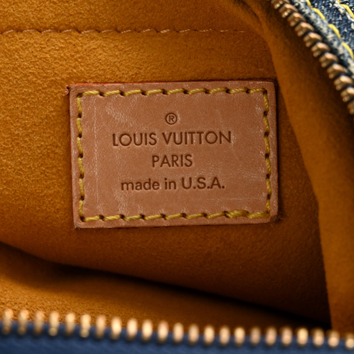 Louis Vuitton Monogram Denim Baggy PM Blue 6 of 10