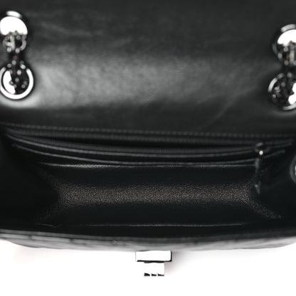 Chanel Aged Calfskin Chevron Quilted 2.55 Reissue Mini Flap So Black 5 of 10