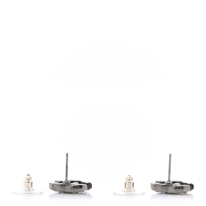 Chanel Ruthenium Crystal CC Earrings Multicolor 4 of 5