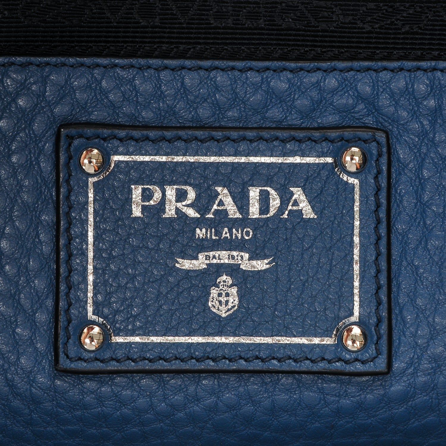 Prada Vitello Daino Tote Cobalto 6 of 8