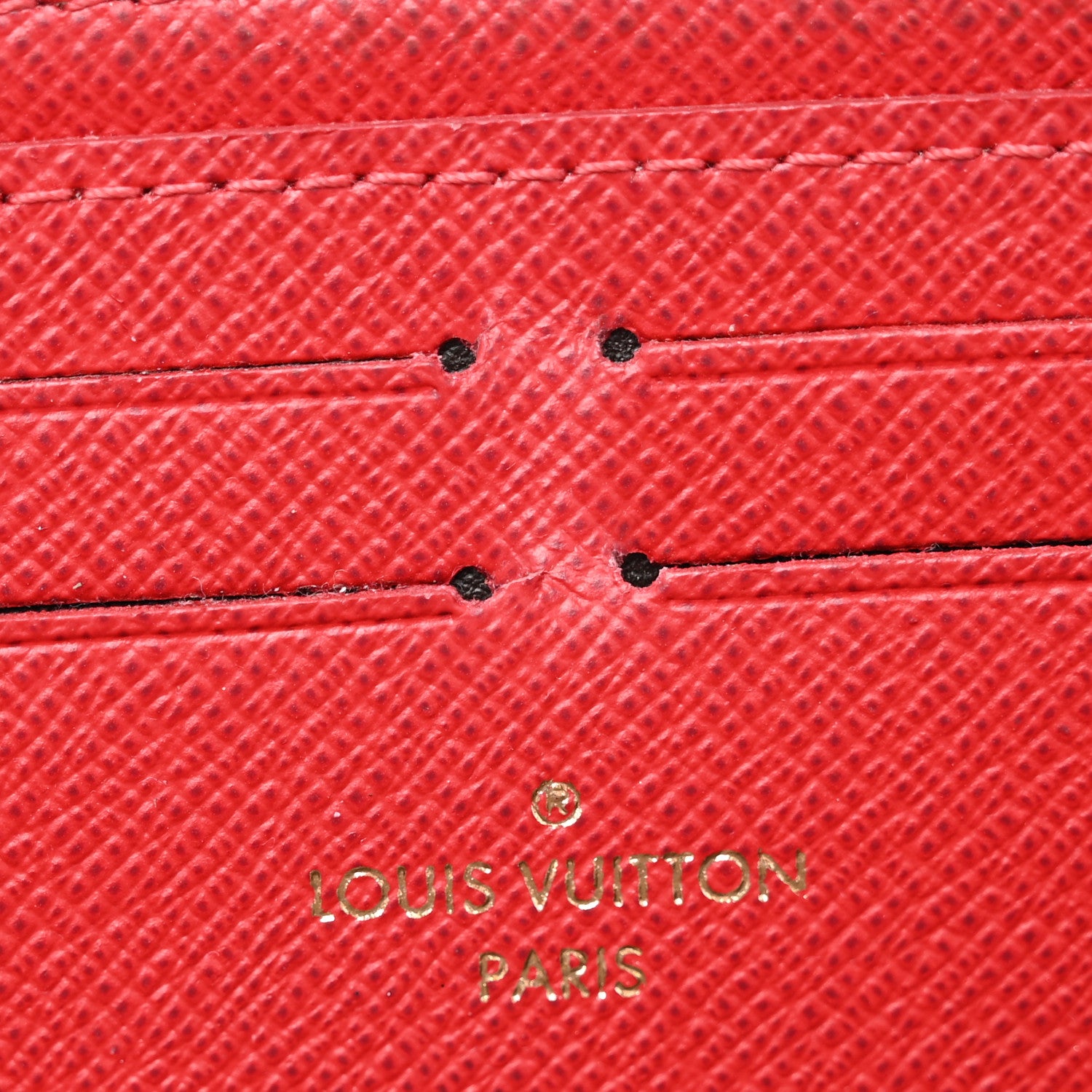 Louis Vuitton Damier Ebene Clemence Wallet Cherry 6 of 10