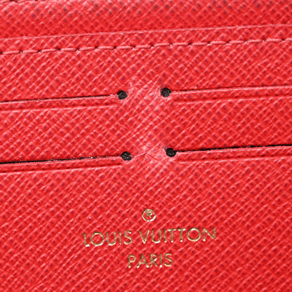 Louis Vuitton Damier Ebene Clemence Wallet Cherry 6 of 10