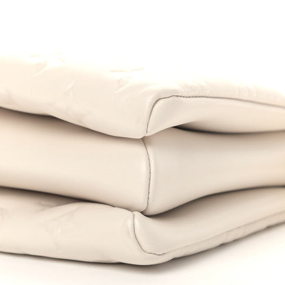 Louis Vuitton Lambskin Embossed Monogram Coussin PM Beige Cream 6 of 8