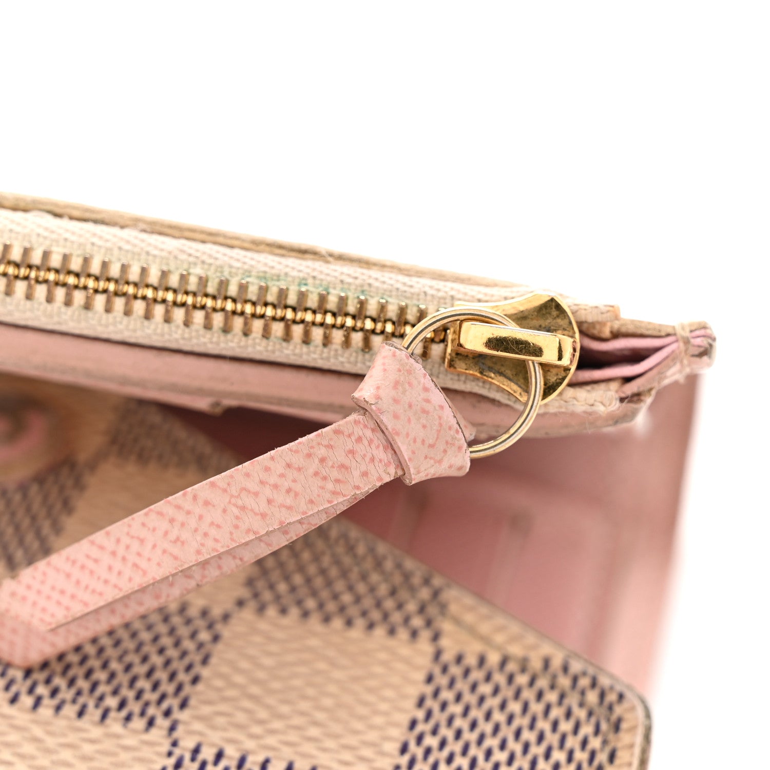 Louis Vuitton Damier Azur Victorine Wallet Rose Ballerine 10 of 13