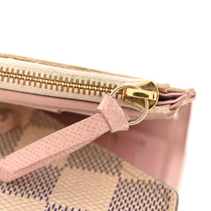 Louis Vuitton Damier Azur Victorine Wallet Rose Ballerine 10 of 13