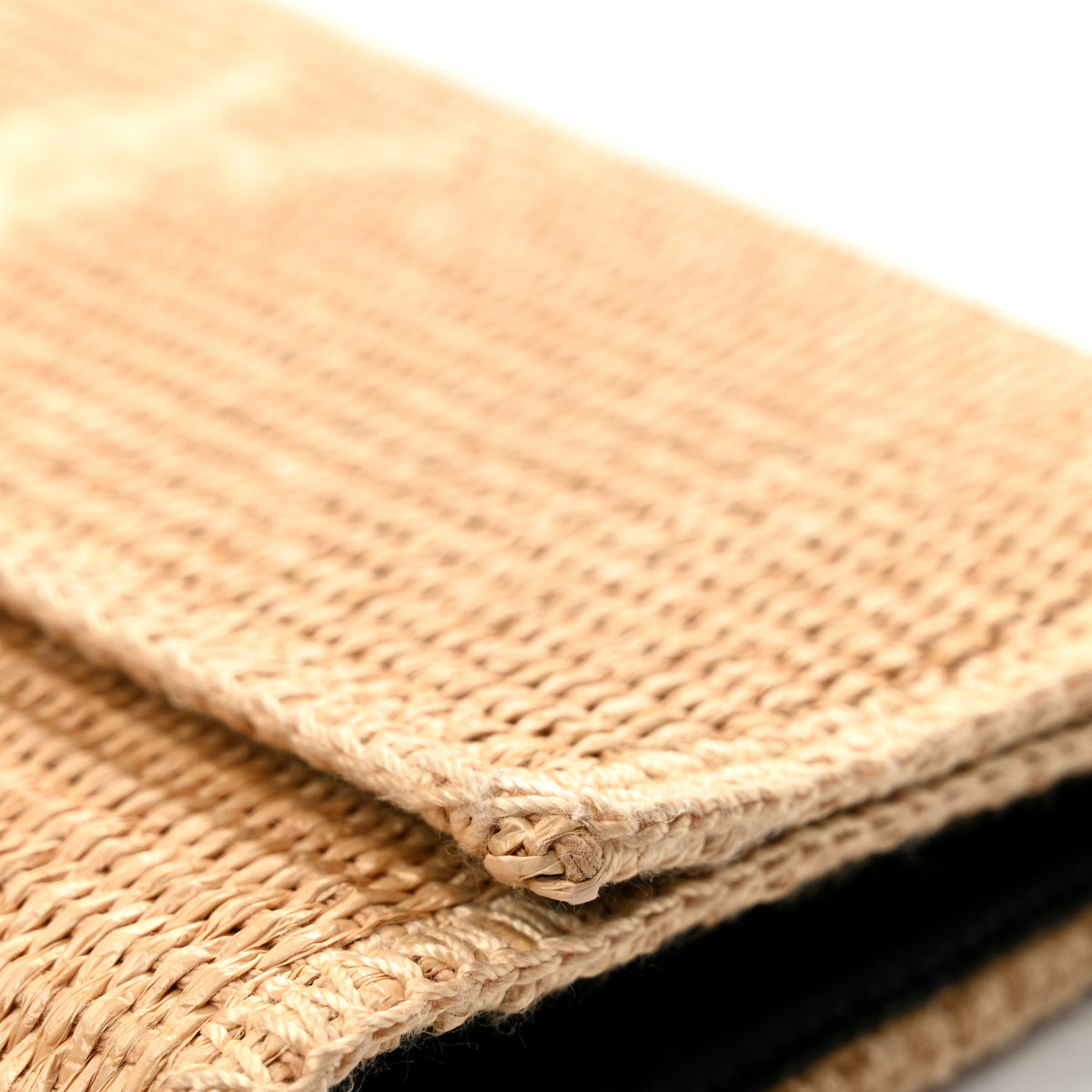 Saint Laurent Raffia Monogram Large Belle De Jour Clutch Natural 12 of 12