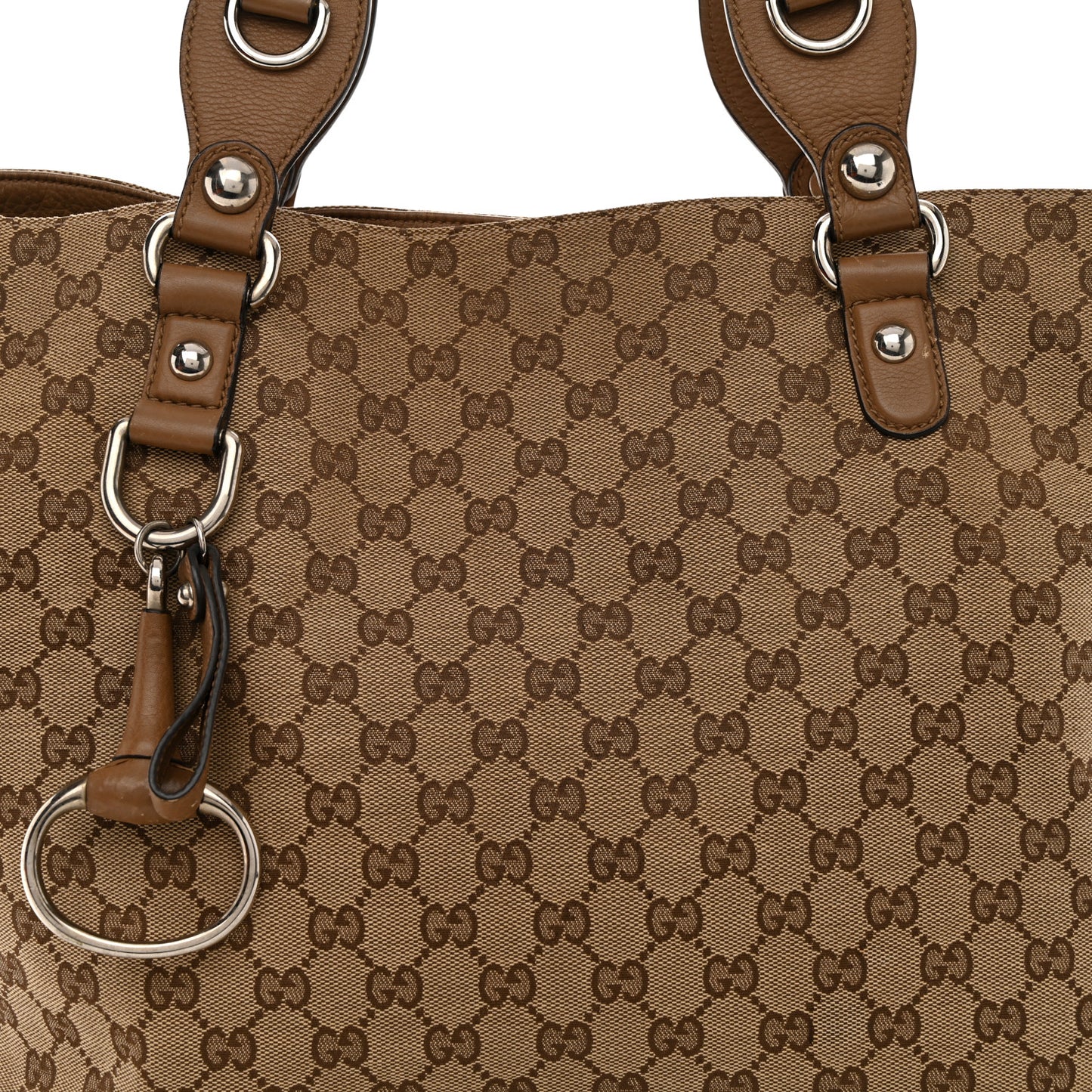 Monogram Medium Icon Bit Tote Light Brown