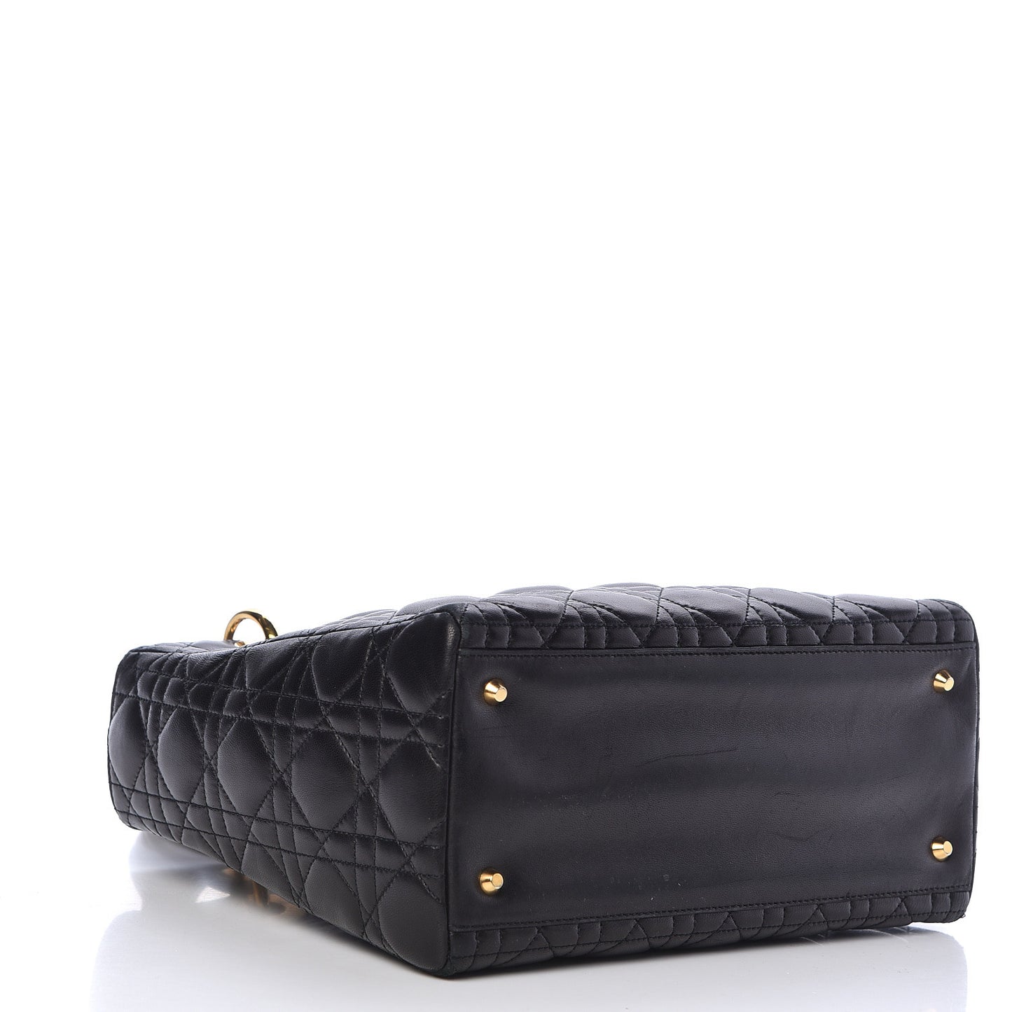 Lambskin Cannage Medium Lady Dior Black