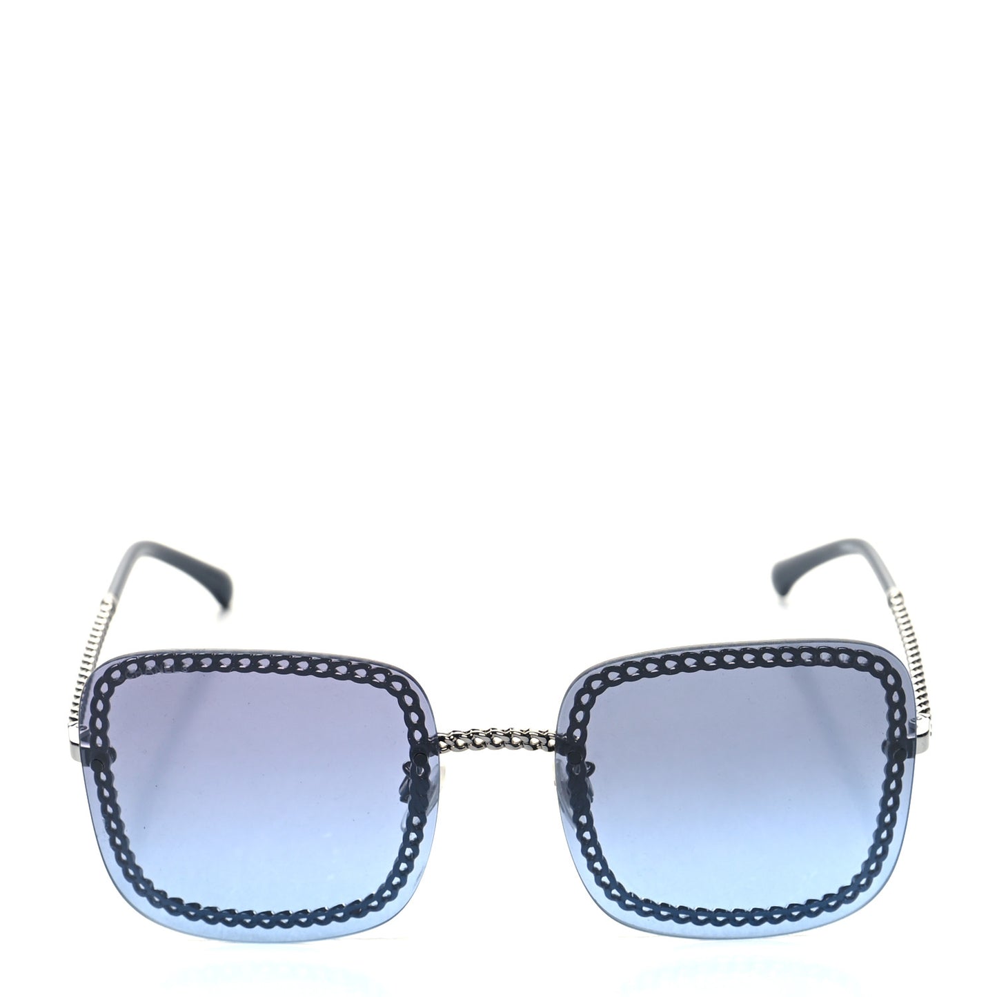 Chain Square Sunglasses 4244 Blue
