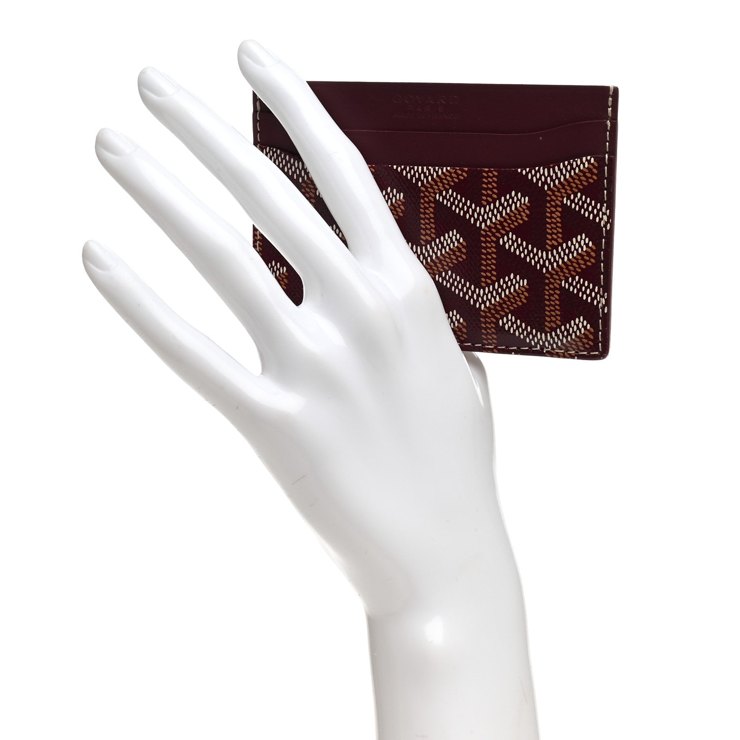 Goyard Goyardine Saint Sulpice Card Holder Bordeaux 2 of 7