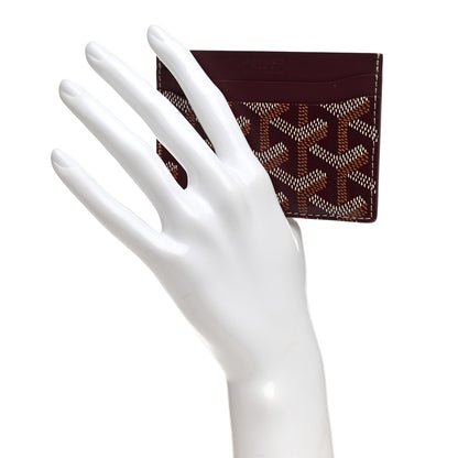 Goyard Goyardine Saint Sulpice Card Holder Bordeaux 2 of 7