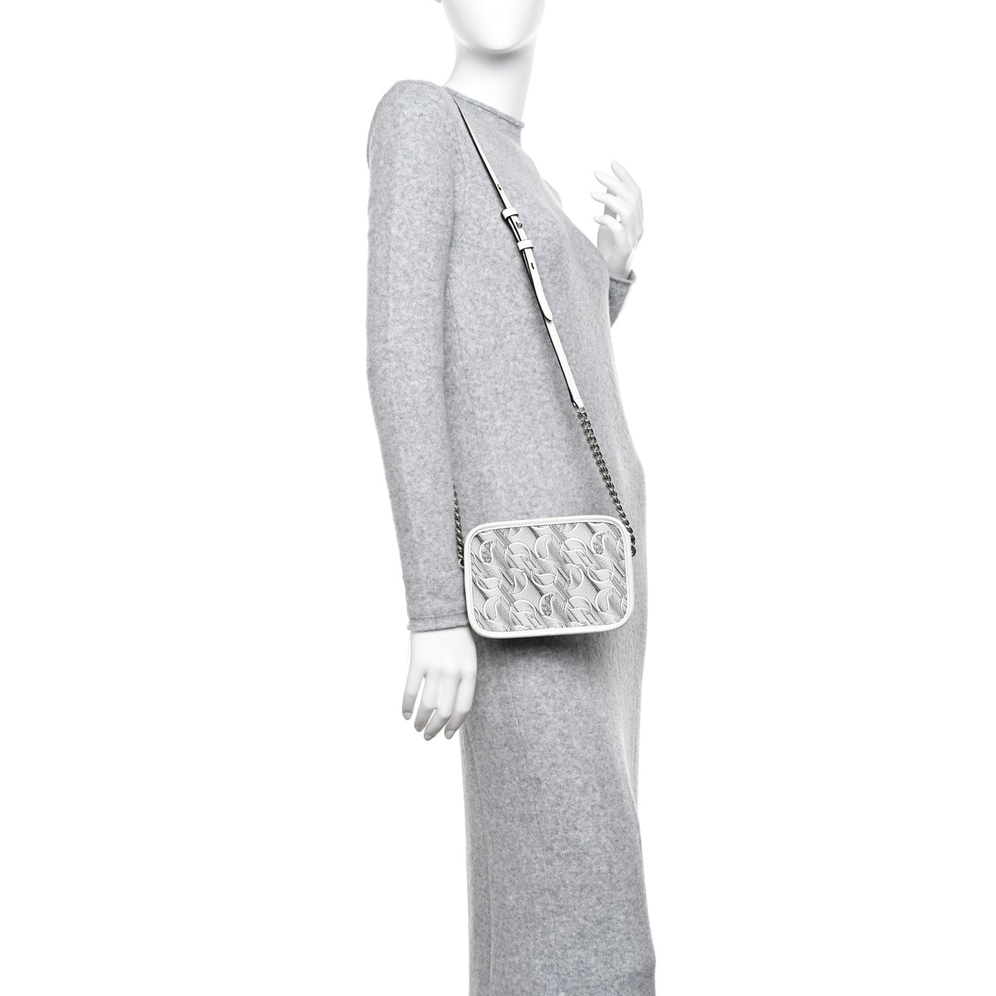 Calfskin Small Loubinth Radioloubi White Black