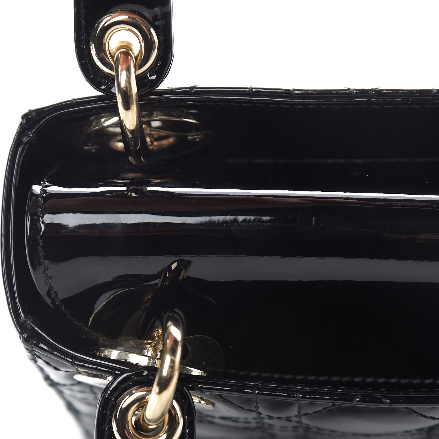 Christian Dior Patent Cannage Mini Lady Dior Black 10 of 16