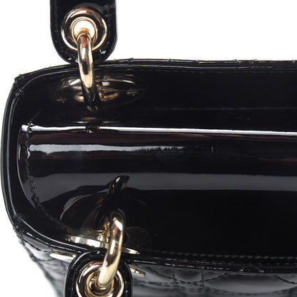 Christian Dior Patent Cannage Mini Lady Dior Black 10 of 16