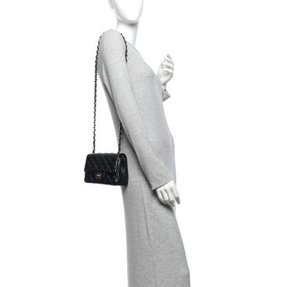 Chanel Lambskin Quilted Mini Square Flap Black 2 of 11