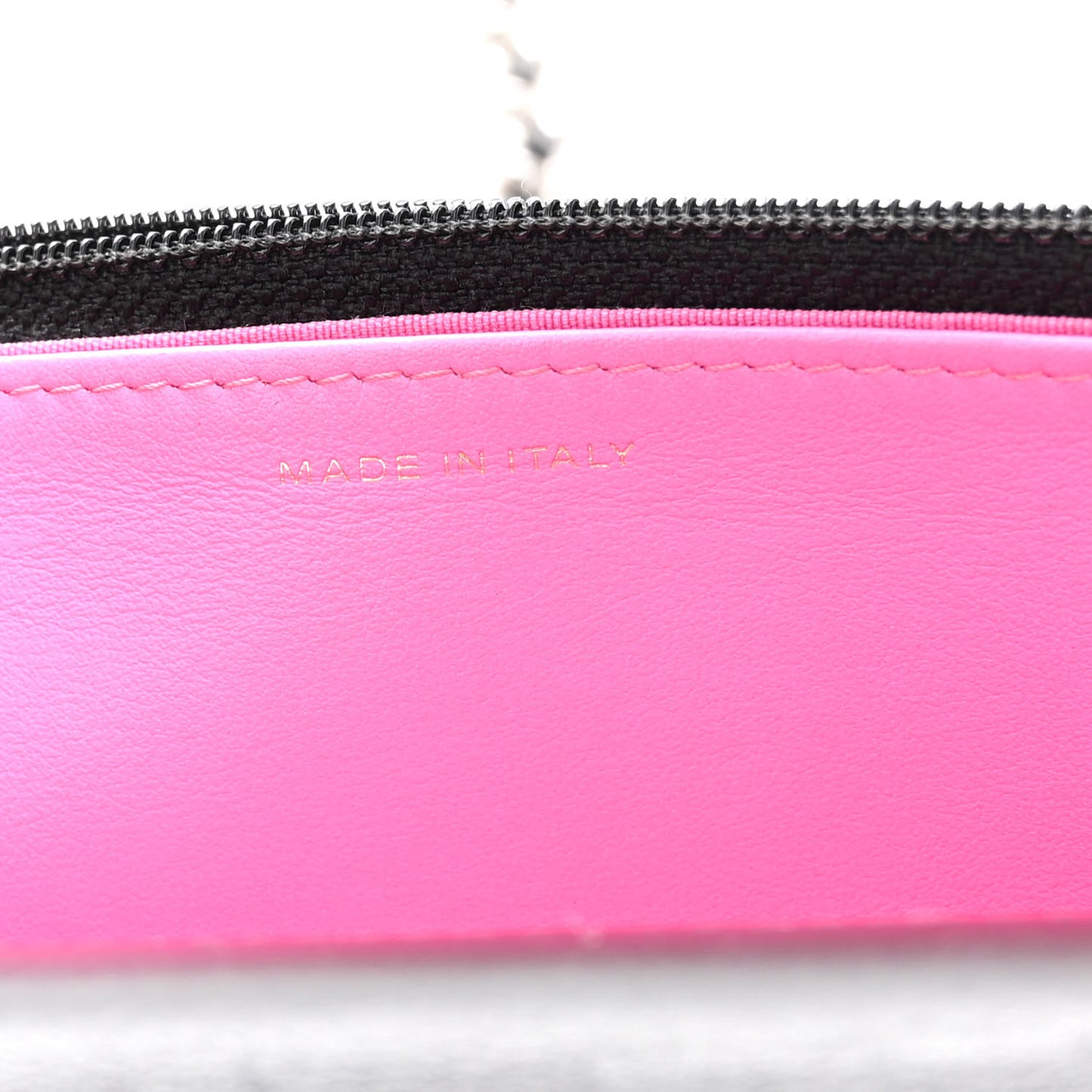 Fabric Printed Chanel 19 Wallet On Chain WOC Black Multicolor