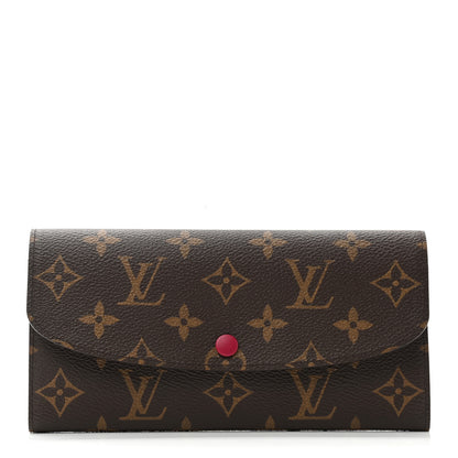 Louis Vuitton Monogram Emilie Wallet Fuchsia 1 of 6