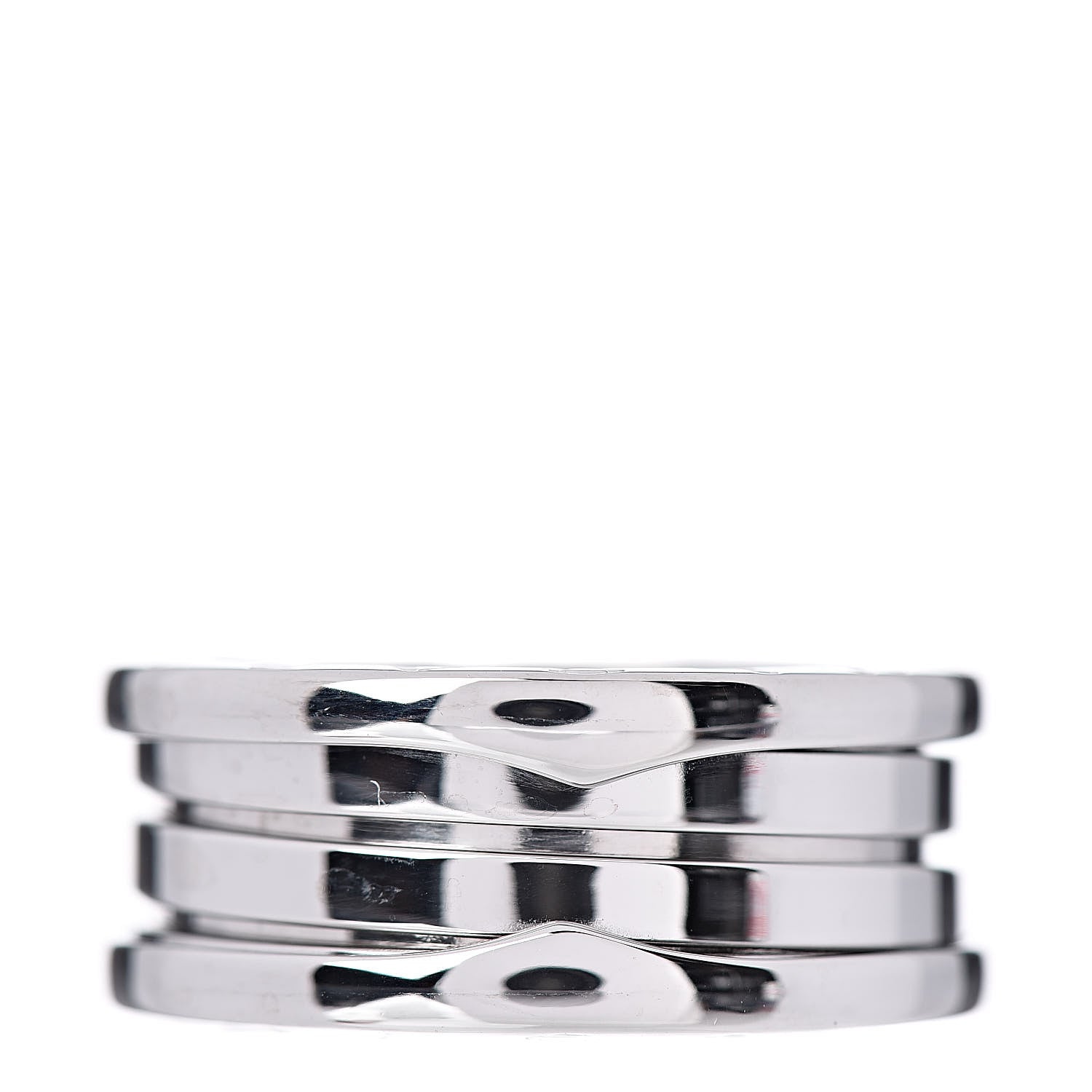 Bulgari 18K White Gold B.Zero1 Three-Band Ring 56 7.5 1 of 4