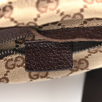 Gucci GG Monogram Double Pocket Belt Bag Dark Brown 8 of 15