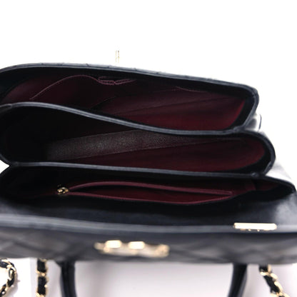 Chanel Lambskin Quilted Medium Trendy CC Flap Dual Handle Bag Black 11 of 15