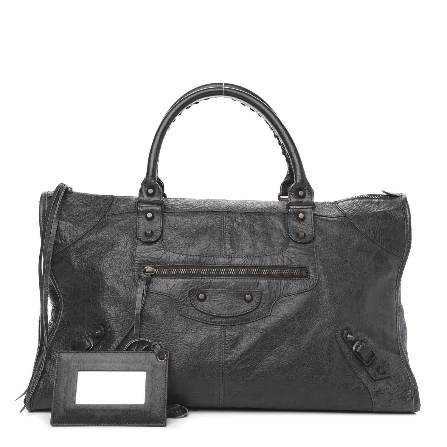 Balenciaga Agneau Classic Hardware Work Anthracite 1 of 13