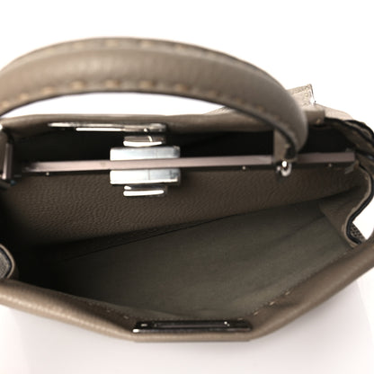 Fendi Cuoio Romano Selleria Medium Peekaboo Iconic Satchel Corda 6 of 8