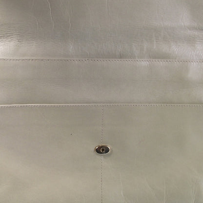 Bottega Veneta Leather Clutch Cream 5 of 6