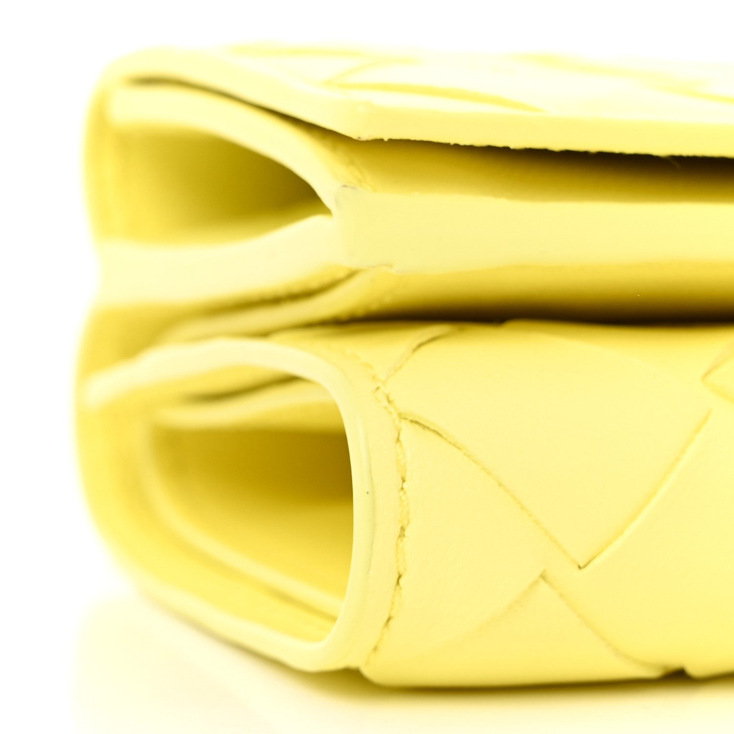 Bottega Veneta Nappa Intrecciato Tri-Fold Wallet Yellow 10 of 14