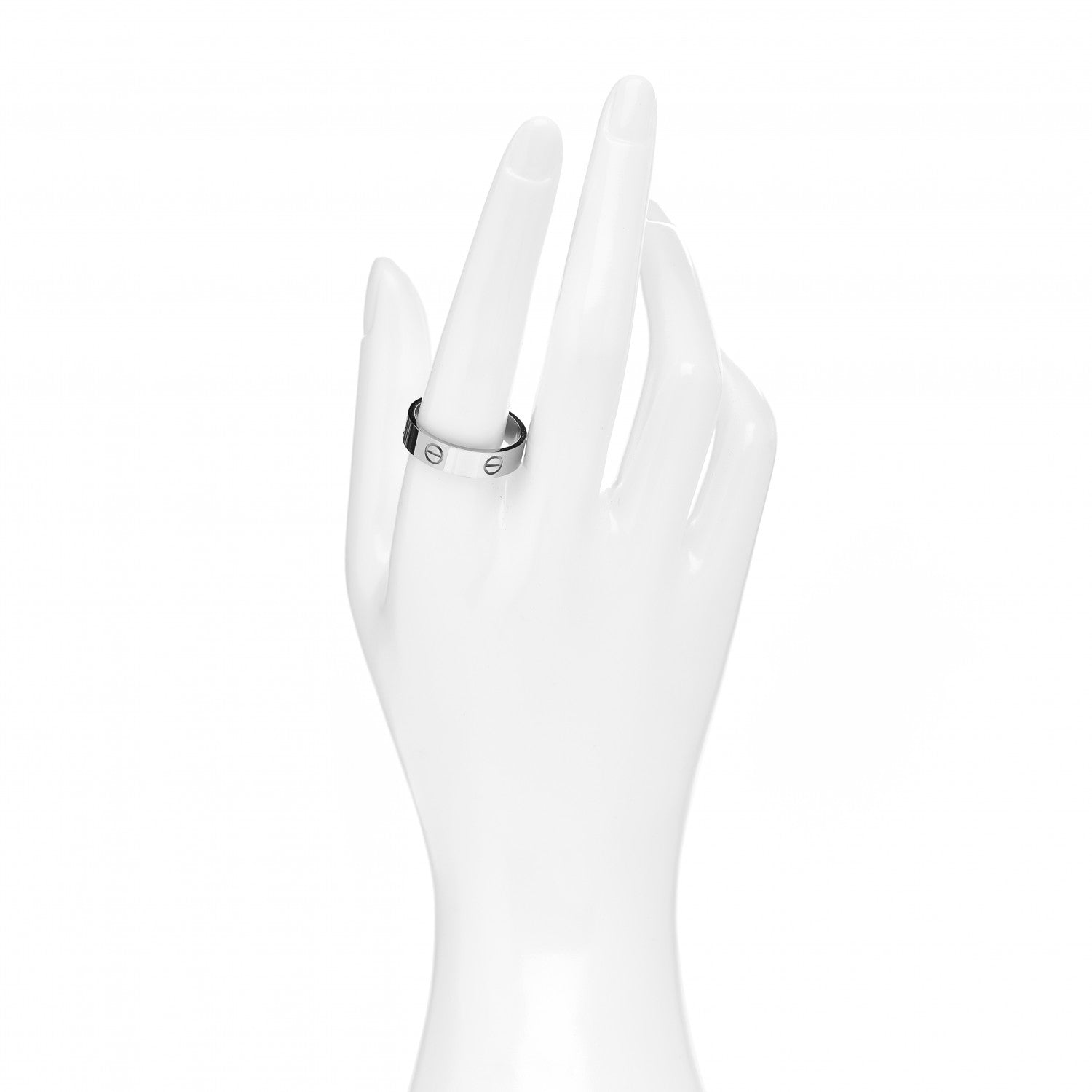 Cartier 18K White Gold 5.5mm LOVE Ring 62 10 2 of 4