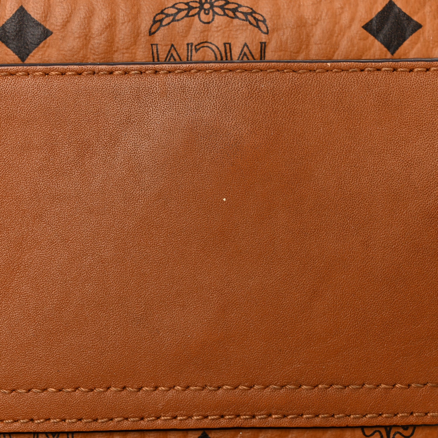 MCM Visetos X-Mini Aren Crossbody Bag Cognac 11 of 11