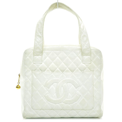 Chanel Lambskin Quilted CC Handbag White 1 of 9