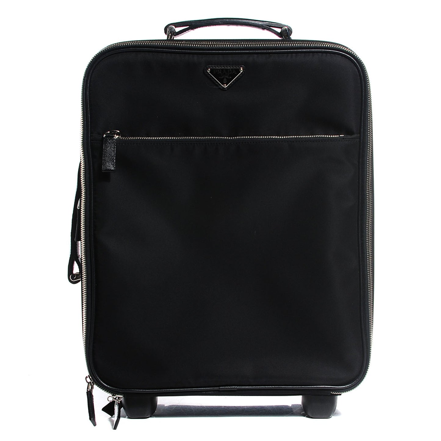 Nylon Carry On Rolling Luggage Black