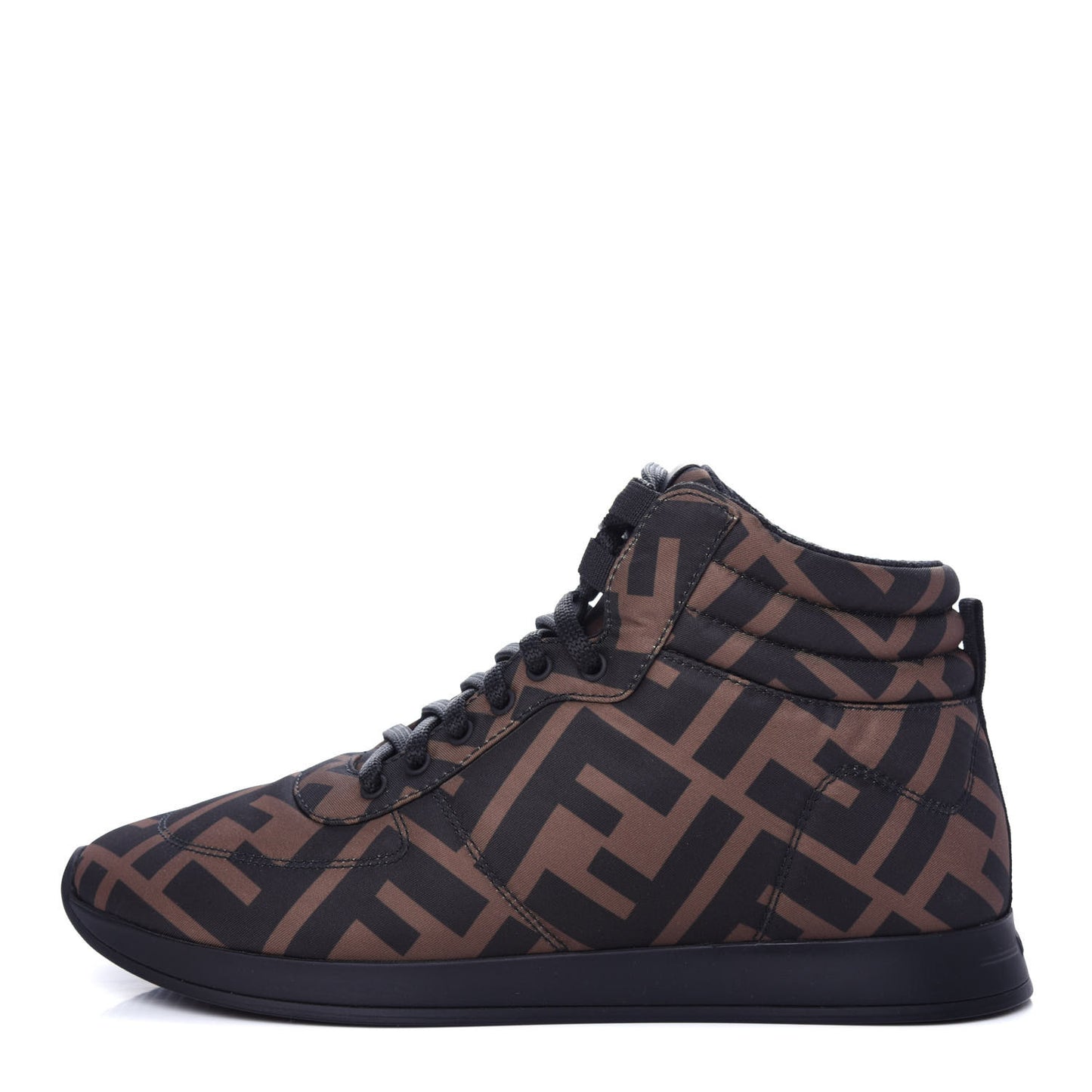 Nylon FF Reloaded High Top Sneakers 37 Tobacco Black