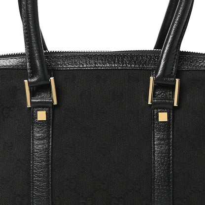 Gucci Monogram Boston Bag Black 8 of 10