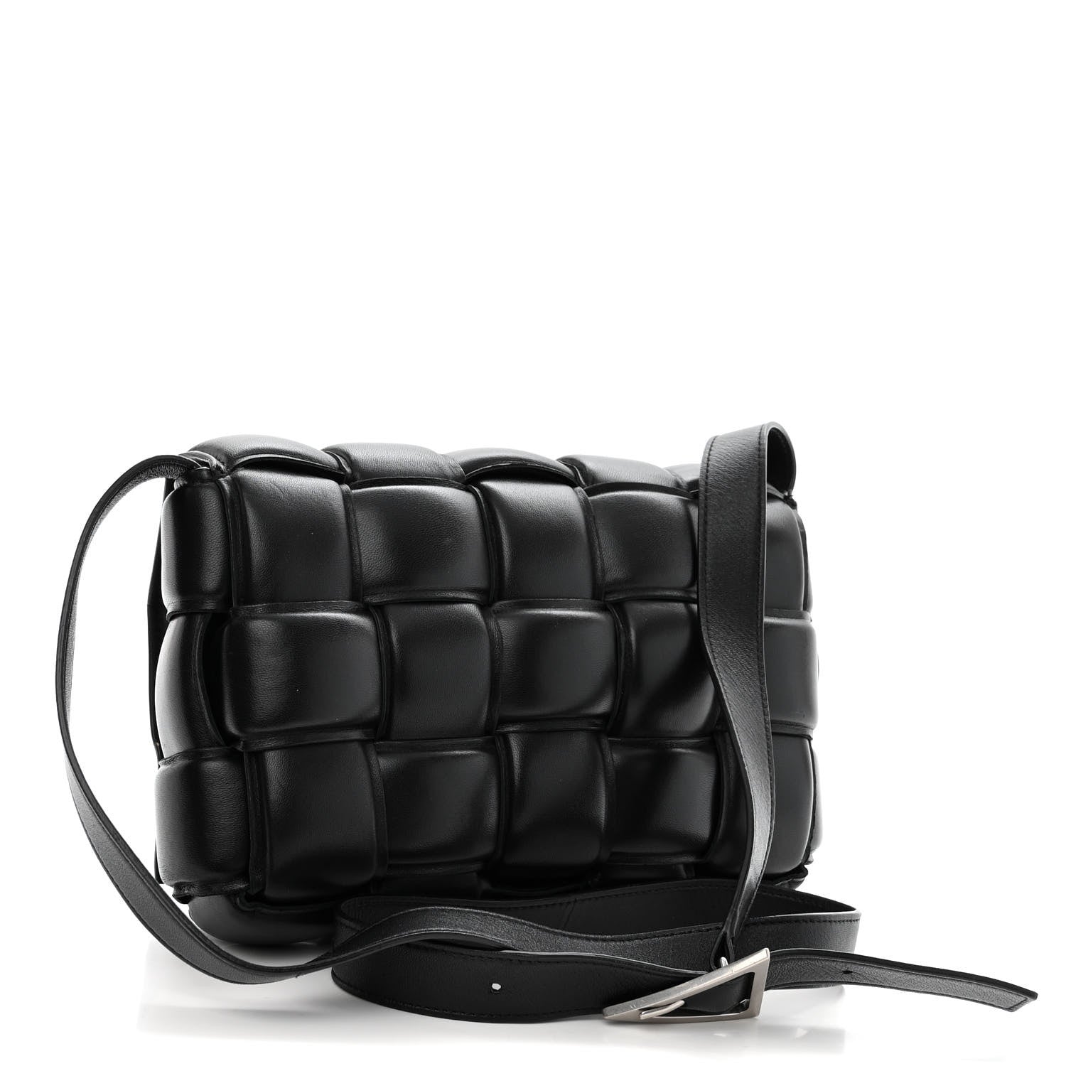 Bottega Veneta Nappa Maxi Intreccio Padded Cassette Crossbody Bag Black 3 of 11