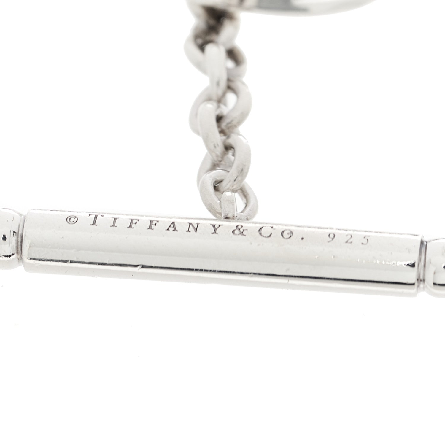 Tiffany Sterling Silver Black Onyx Bead Toggle Bracelet 3 of 4