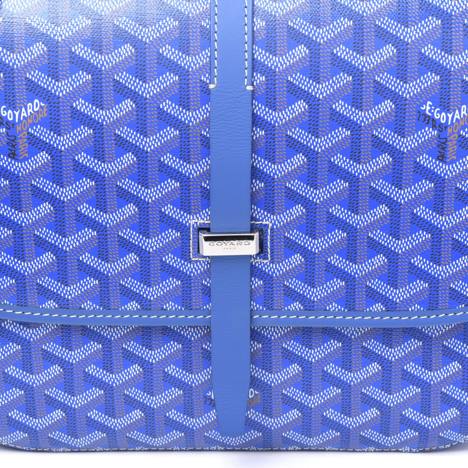Goyard Goyardine Belvedere II MM Messenger Bag Sky Blue 8 of 8