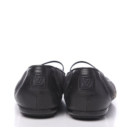 Louis Vuitton Canvas Monogram Flats 37.5 Black 5 of 9